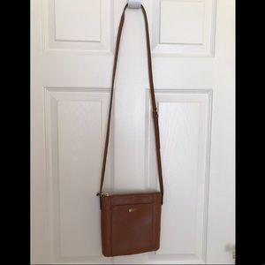 Ralph Lauren Cross Body Brown Leather Bag